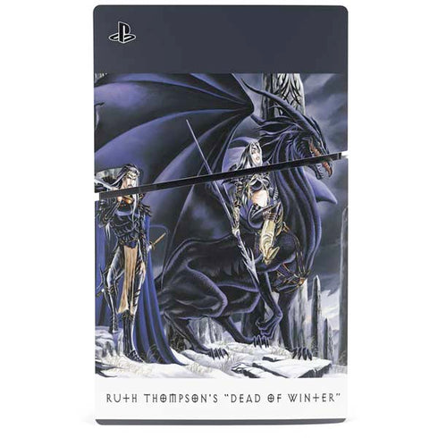 Dead of Winter Dragon and Warriors by Ruth Thompson PS5 Slim Disk Console Skin