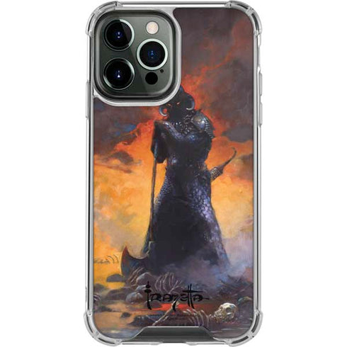 Frazetta Death Dealer iPhone 14 Pro Max Clear Case