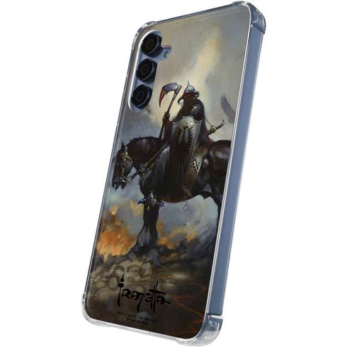 Death Dealer on Horseback by Frazetta Galaxy S24 Clear Case