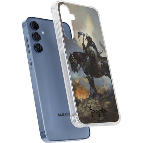 Death Dealer on Horseback by Frazetta Galaxy S24 Clear Case