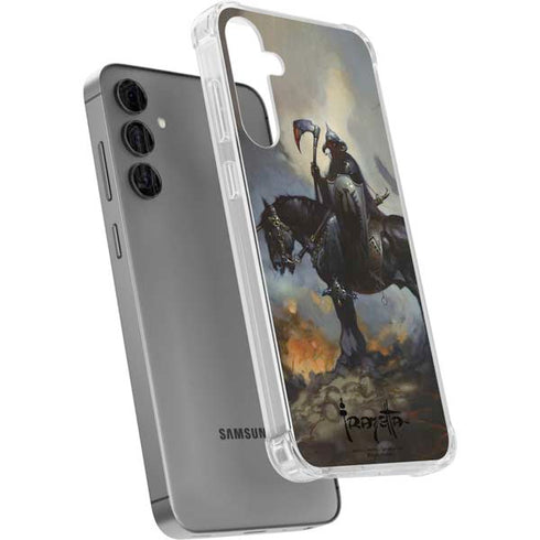 Death Dealer on Horseback by Frazetta Galaxy S24 Plus Clear Case