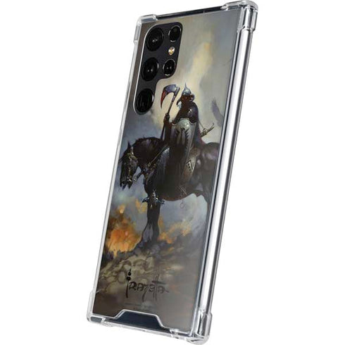Death Dealer on Horseback by Frazetta Galaxy S24 Ultra Clear Case