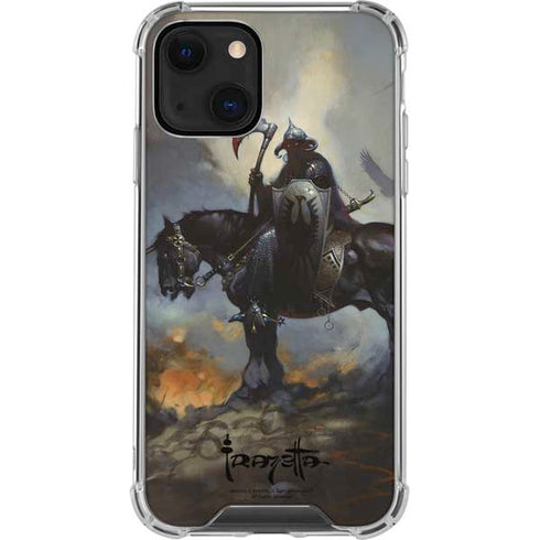 Death Dealer on Horseback by Frazetta iPhone 15 Plus Clear Case