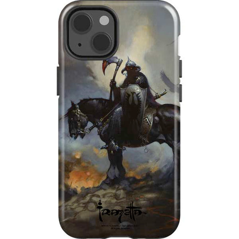 Death Dealer on Horseback by Frazetta iPhone 15 Impact Case