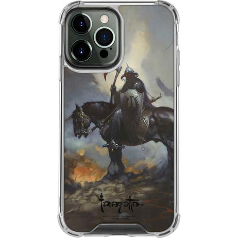 Death Dealer on Horseback by Frazetta iPhone 15 Pro Max Clear Case