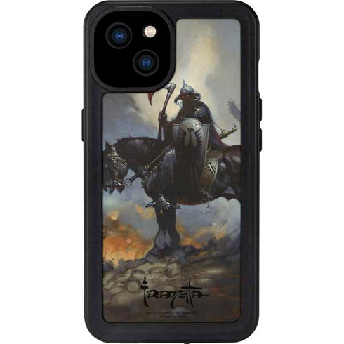 Death Dealer on Horseback by Frazetta iPhone 15 Plus Waterproof Case