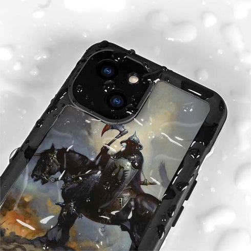 Death Dealer on Horseback by Frazetta iPhone 15 Plus Waterproof Case