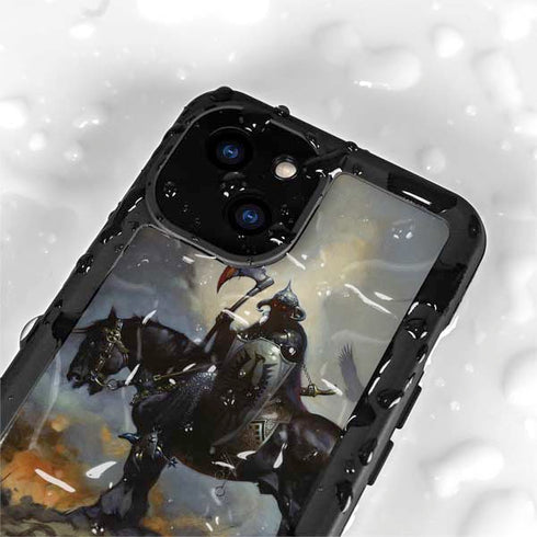 Death Dealer on Horseback by Frazetta iPhone 15 Waterproof Case