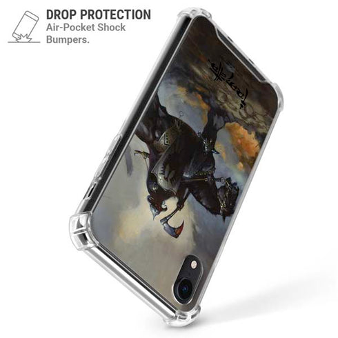 Death Dealer on Horseback by Frazetta iPhone XR Clear Case