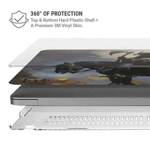 Death Dealer on Horseback by Frazetta MacBook Pro 16in (2021-25) Case plus Skin