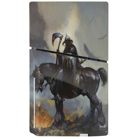 Death Dealer on Horseback by Frazetta PS5 Slim Disk Console Skin