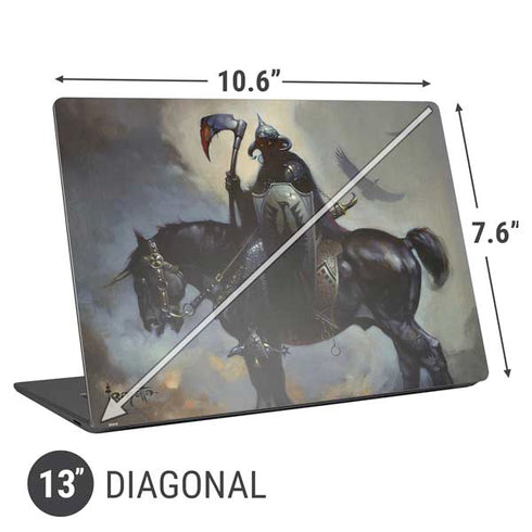 Frazetta Death Dealer on Horseback Universal Laptop 13in (10.6 x 7.6in) Skin