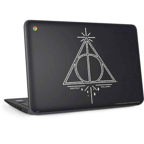 Wizarding Worlds Harry Potter Deathly Hallows Symbol HP Chromebook Skin