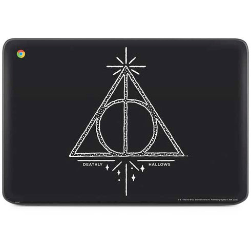 Wizarding Worlds Harry Potter Deathly Hallows Symbol HP Chromebook Skin