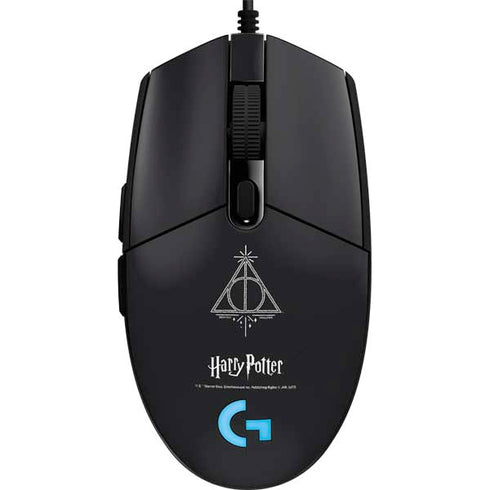 Wizarding Worlds Harry Potter Deathly Hallows Symbol G203 Prodigy RGB Wired Gaming Mouse Skin