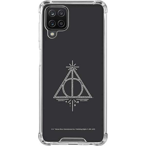 Wizarding Worlds Harry Potter Deathly Hallows Symbol Galaxy A12 Clear Case