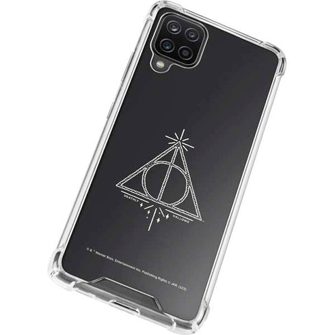 Wizarding Worlds Harry Potter Deathly Hallows Symbol Galaxy A12 Clear Case