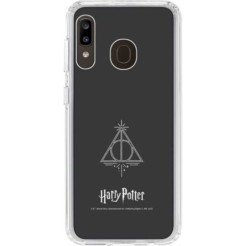 Wizarding Worlds Harry Potter Deathly Hallows Symbol Galaxy A20 Clear Case