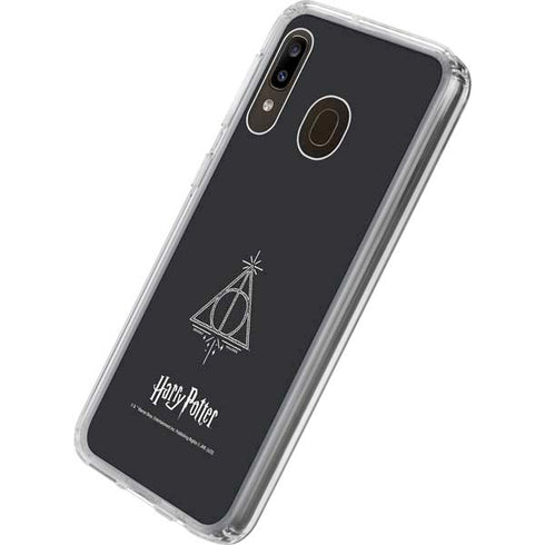 Wizarding Worlds Harry Potter Deathly Hallows Symbol Galaxy A20 Clear Case