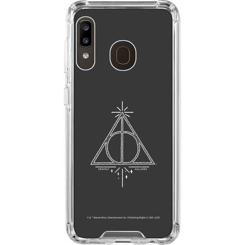 Wizarding Worlds Harry Potter Deathly Hallows Symbol Galaxy A30 Clear Case