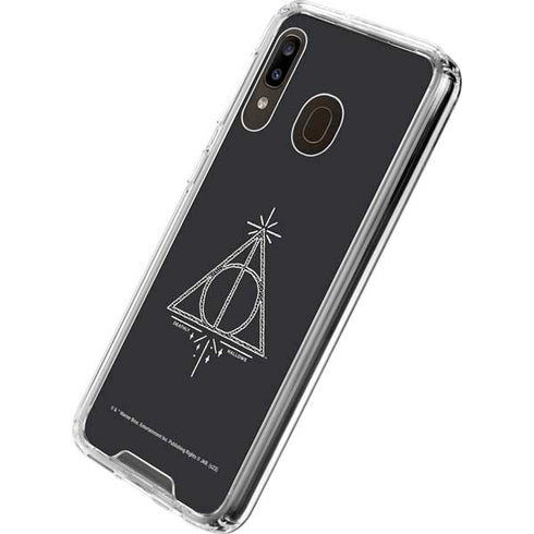Wizarding Worlds Harry Potter Deathly Hallows Symbol Galaxy A30 Clear Case