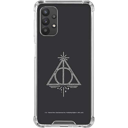 Wizarding Worlds Harry Potter Deathly Hallows Symbol Galaxy A32 5G Clear Case