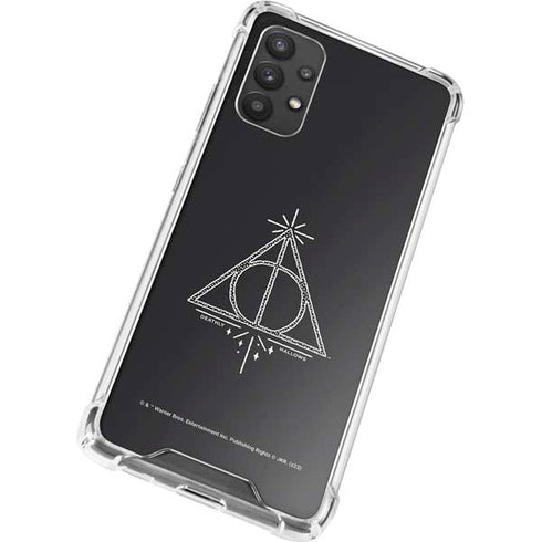 Wizarding Worlds Harry Potter Deathly Hallows Symbol Galaxy A32 5G Clear Case