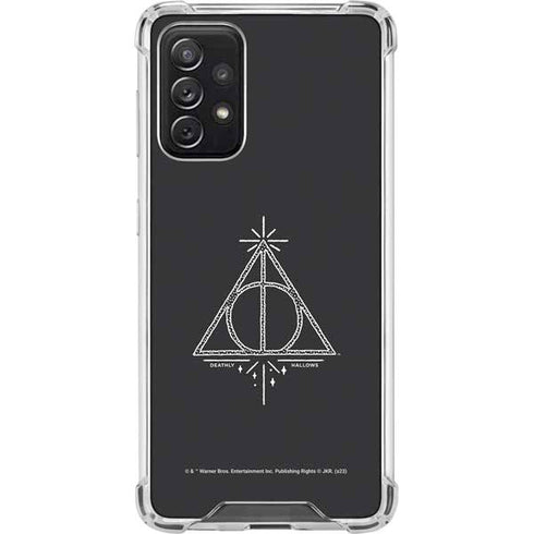 Wizarding Worlds Harry Potter Deathly Hallows Symbol Galaxy A72 5G Clear Case