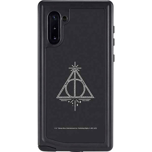 Wizarding Worlds Harry Potter Deathly Hallows Symbol Galaxy Note 10 Waterproof Case