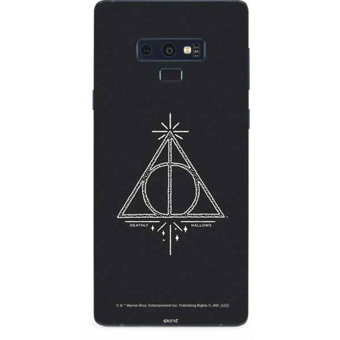 Wizarding Worlds Harry Potter Deathly Hallows Symbol Galaxy Note 9 Skin