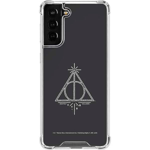 Wizarding Worlds Harry Potter Deathly Hallows Symbol Galaxy S21 FE Clear Case