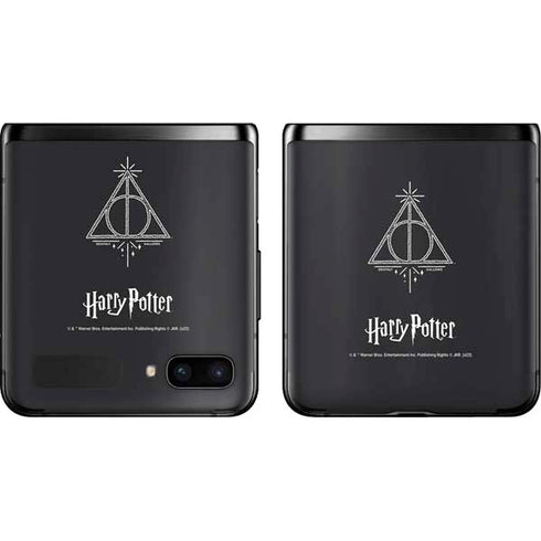 Wizarding Worlds Harry Potter Deathly Hallows Symbol Galaxy Z Flip Skin