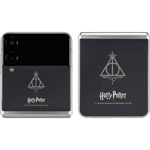 Wizarding Worlds Harry Potter Deathly Hallows Symbol Galaxy Z Flip4 5G Skin