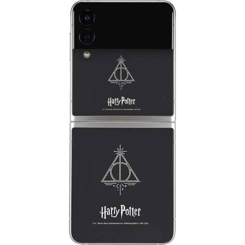 Wizarding Worlds Harry Potter Deathly Hallows Symbol Galaxy Z Flip4 5G Skin