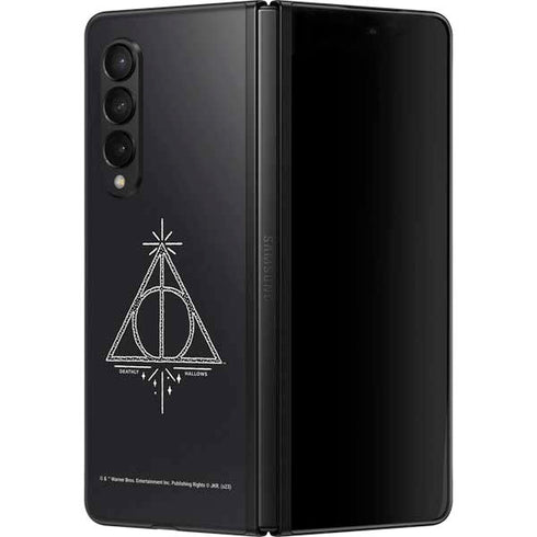 Wizarding Worlds Harry Potter Deathly Hallows Symbol Galaxy Z Fold3 5G Skin