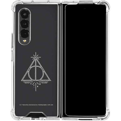 Wizarding Worlds Harry Potter Deathly Hallows Symbol Galaxy Z Fold4 5G Clear Case