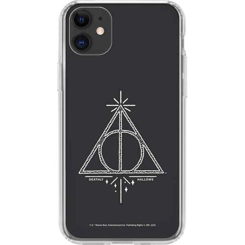 Wizarding Worlds Harry Potter Deathly Hallows Symbol iPhone 11 Clear Case