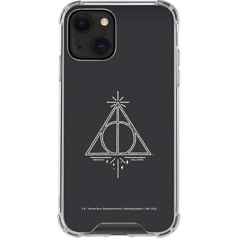 Wizarding Worlds Harry Potter Deathly Hallows Symbol iPhone 14 Clear Case