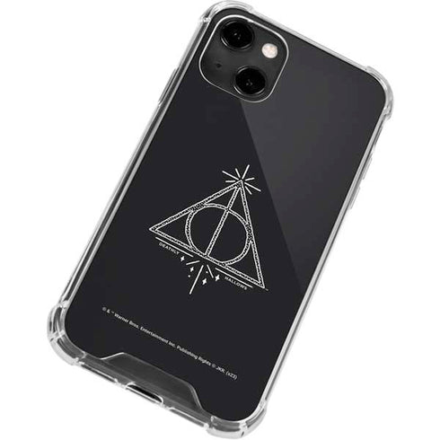 Wizarding Worlds Harry Potter Deathly Hallows Symbol iPhone 14 Clear Case