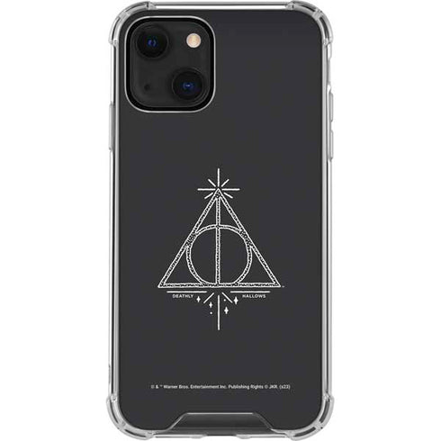 Wizarding Worlds Harry Potter Deathly Hallows Symbol iPhone 14 Plus Clear Case