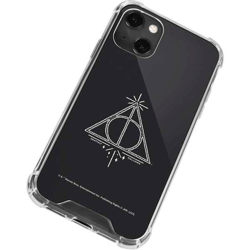 Wizarding Worlds Harry Potter Deathly Hallows Symbol iPhone 14 Plus Clear Case