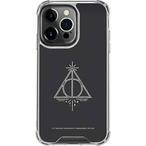 Wizarding Worlds Harry Potter Deathly Hallows Symbol iPhone 14 Pro Clear Case