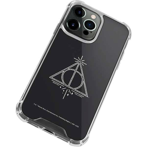 Wizarding Worlds Harry Potter Deathly Hallows Symbol iPhone 14 Pro Clear Case