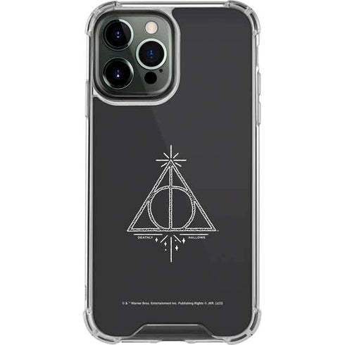 Wizarding Worlds Harry Potter Deathly Hallows Symbol iPhone 14 Pro Max Clear Case