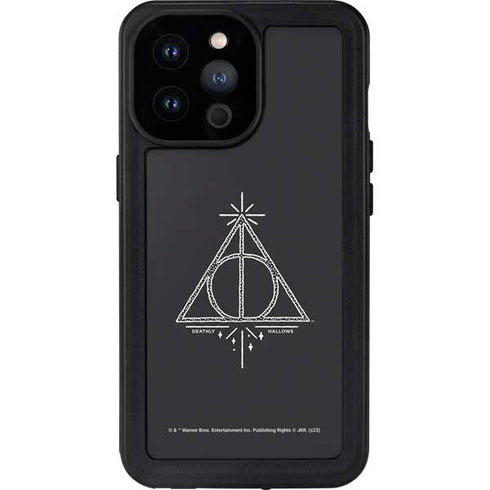 Wizarding Worlds Harry Potter Deathly Hallows Symbol iPhone 14 Pro Max Waterproof Case