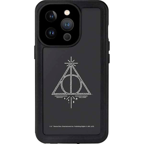 Wizarding Worlds Harry Potter Deathly Hallows Symbol iPhone 14 Pro Waterproof Case