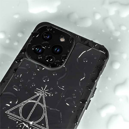 Wizarding Worlds Harry Potter Deathly Hallows Symbol iPhone 14 Pro Waterproof Case