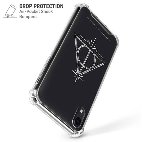 Wizarding Worlds Harry Potter Deathly Hallows Symbol iPhone XR Clear Case