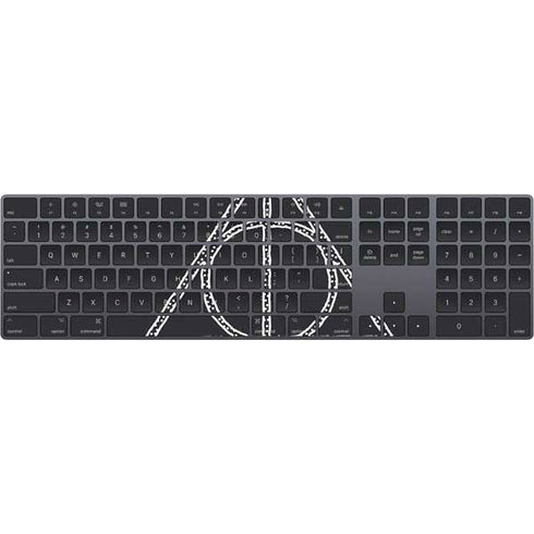 Wizarding Worlds Harry Potter Deathly Hallows Symbol Magic Keyboard with Numeric Keypad Skin