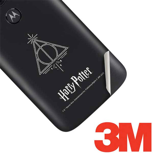 Wizarding Worlds Harry Potter Deathly Hallows Symbol Moto E5 Play Skin
